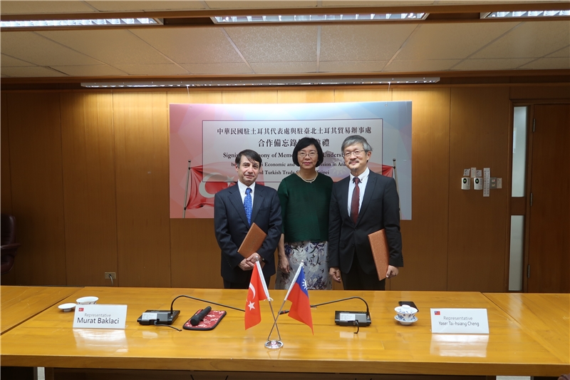 「臺土兩國代表處合作備忘錄」簽約儀式於國家圖書館舉行