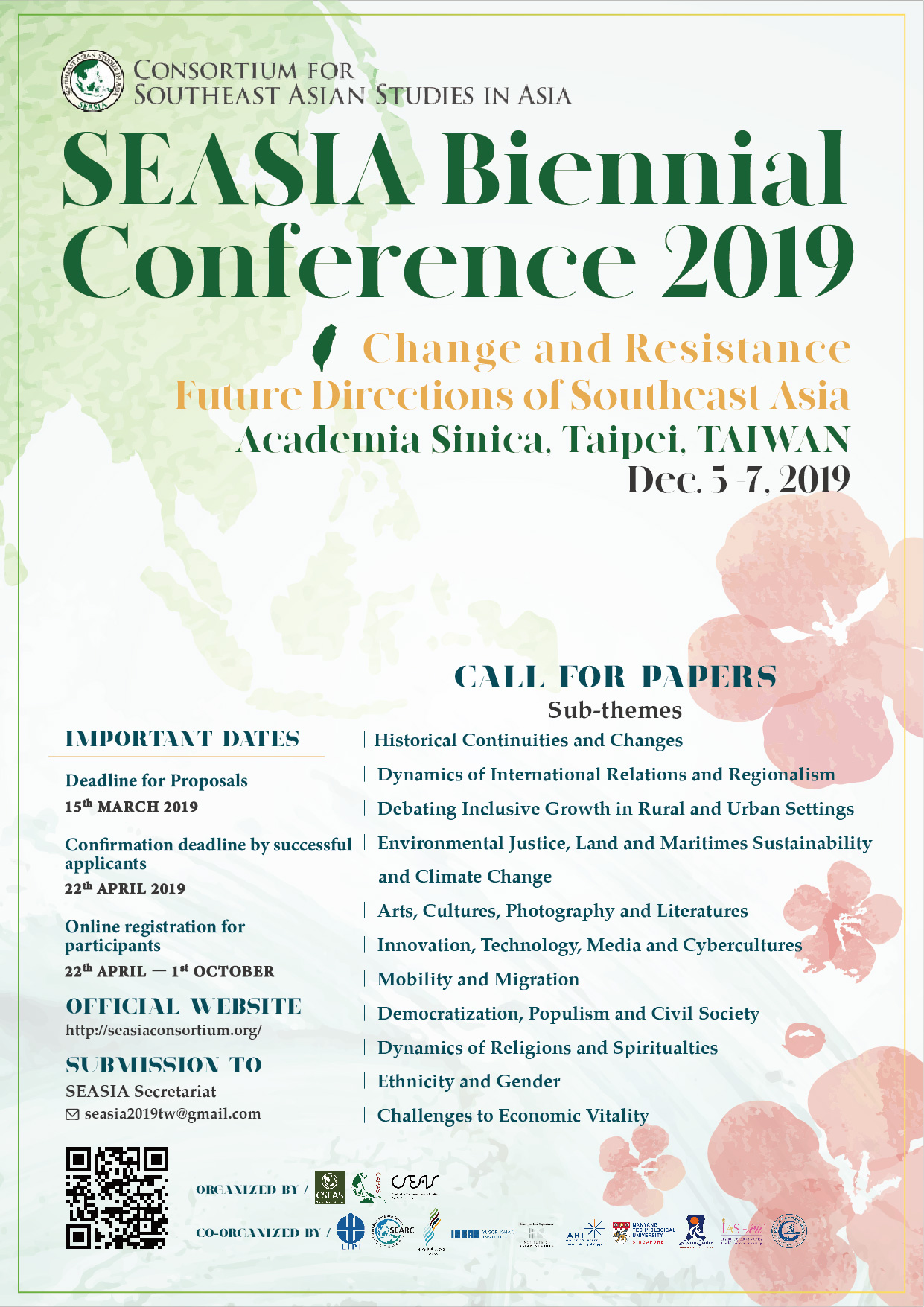 2019年亞洲的東南亞研究雙年會暨國際研討會「變遷與抵抗：東南亞的未來路向」