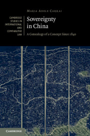 Sovereignty in China: A Genealogy of a Concept since 1840