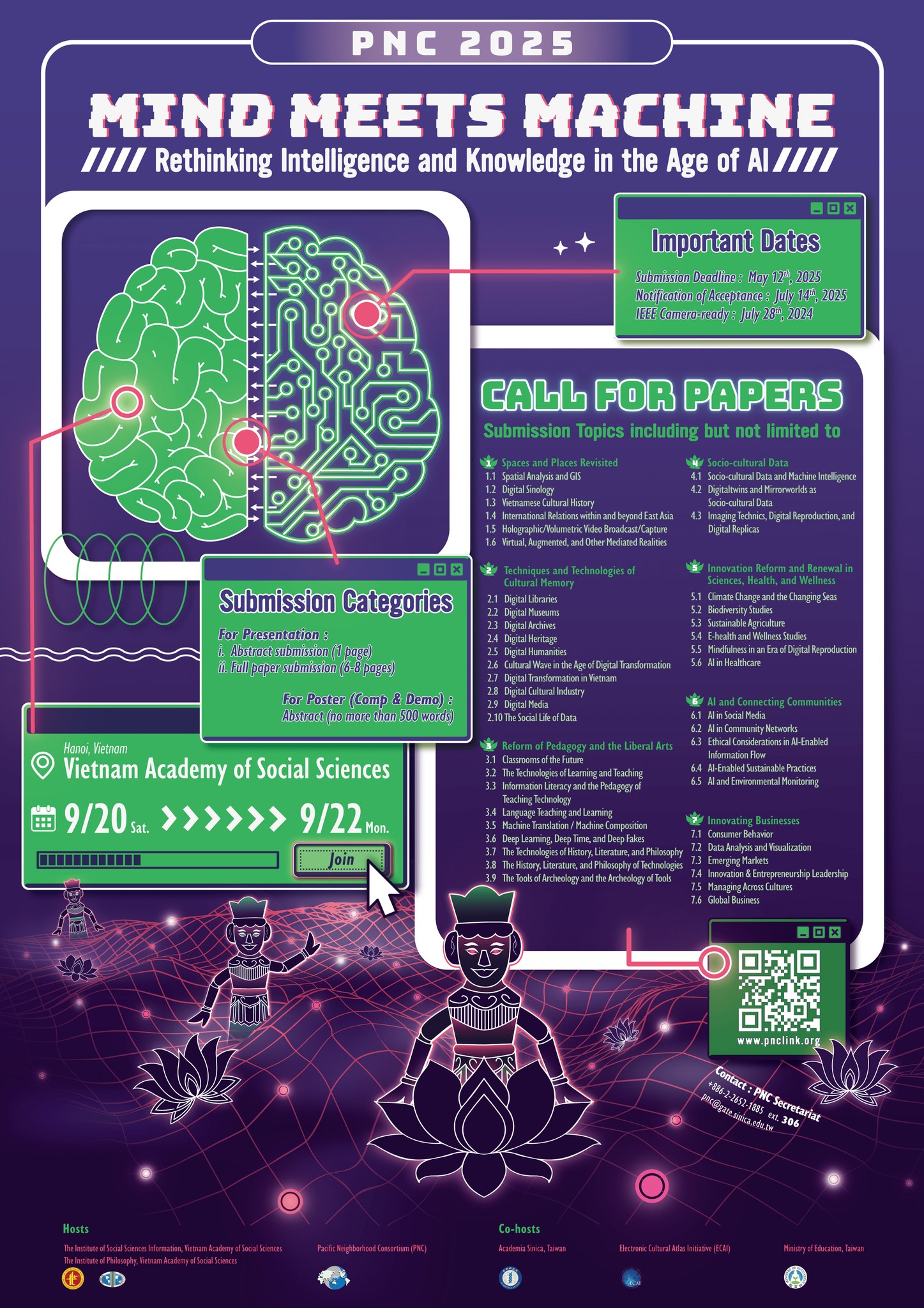 PNC 2025 Annual Conference and Joint Meetings: Mind Meets Machine:   Rethinking Intelligence and Knowledge in the Age of AI