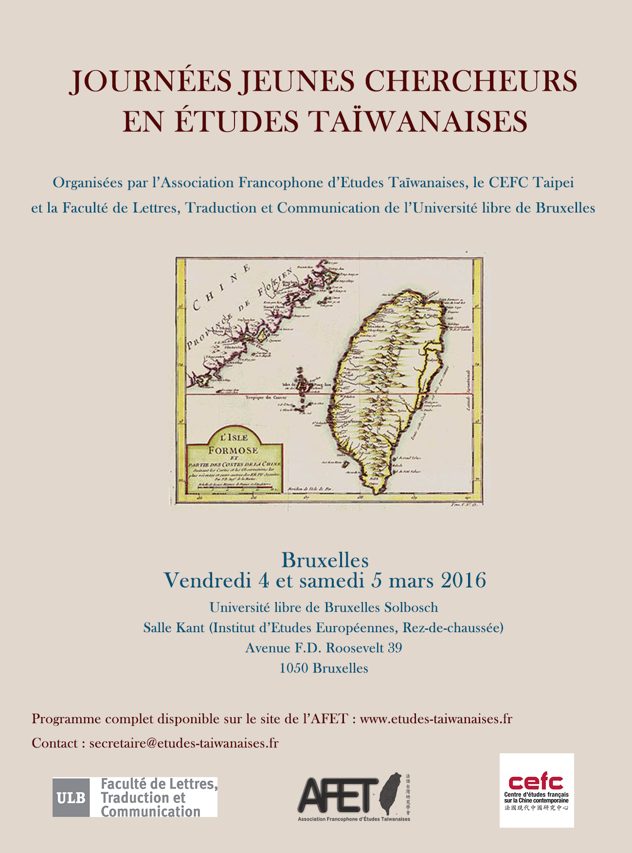 3E Journées d’Études Jeunes Chercheurs en Études Taïwanaises